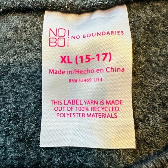 NWT NOBO Junior’s Lightweight Long Sleeve Sun/ Mushroom Graphic Sweatshirt - Picture 10 of 13